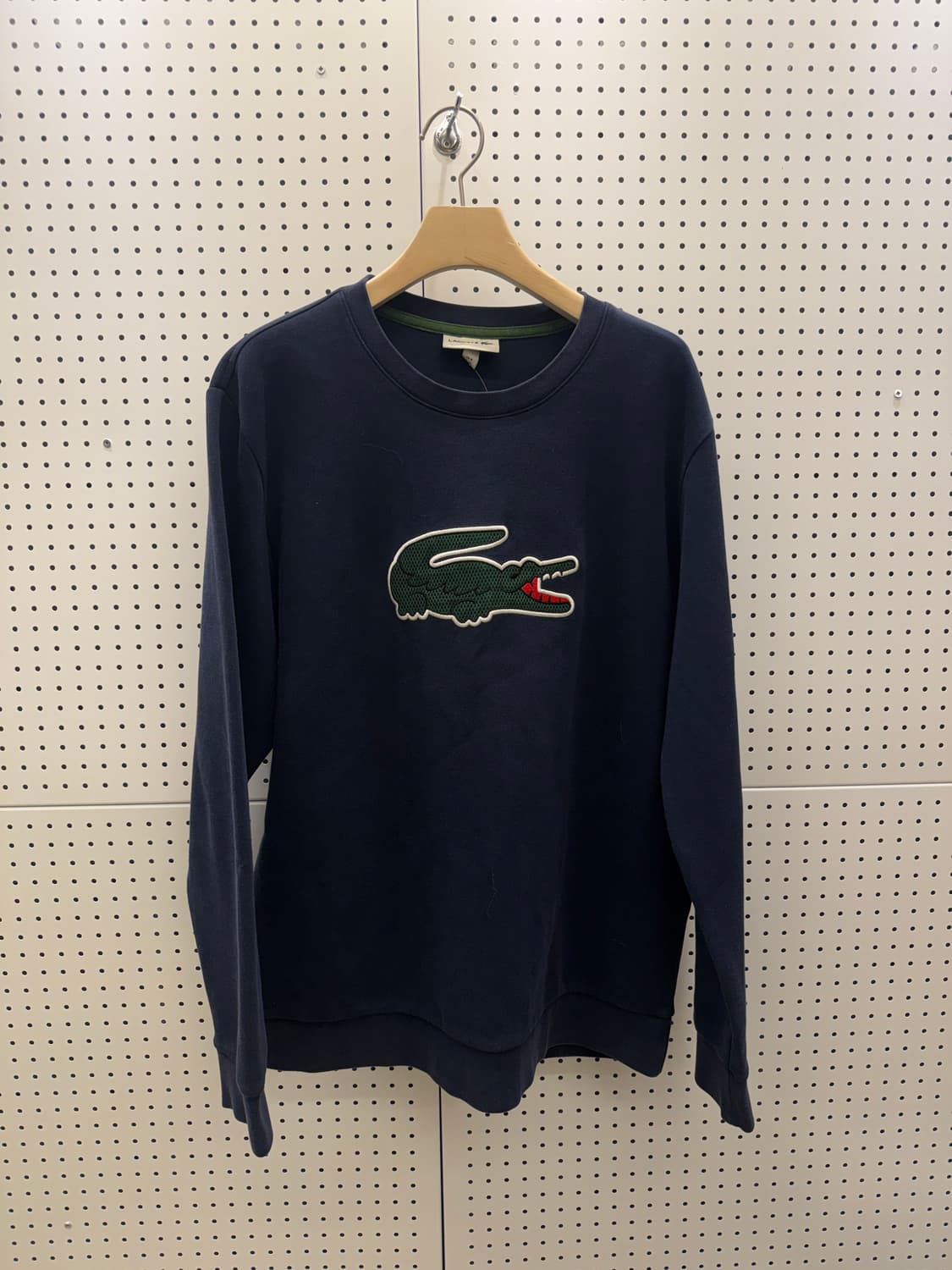 라코스테 빅 크록 로고 맨투맨 네이비 U835 상품이미지2