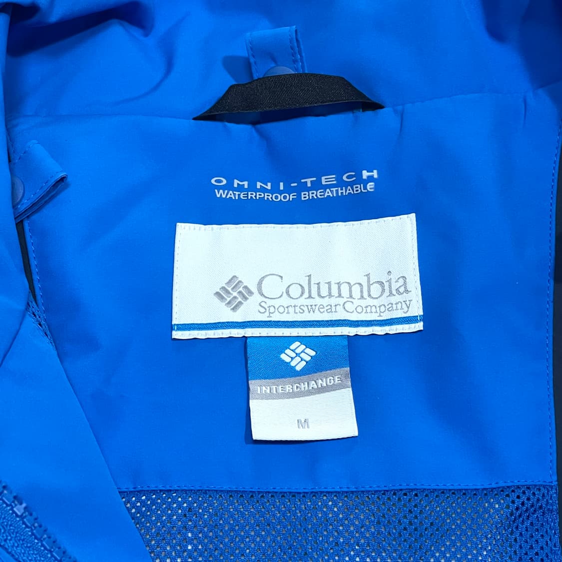 컬럼비아 블루 고어텍스 바람막이 점퍼 남성M 상품이미지5