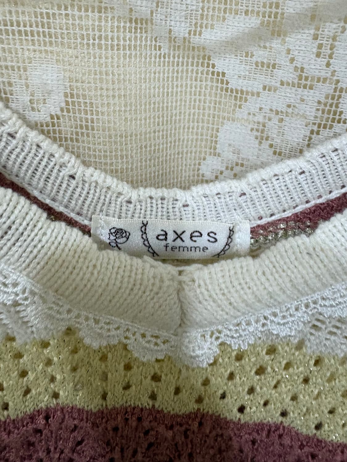 엑시즈팜 니트탑 상품이미지6