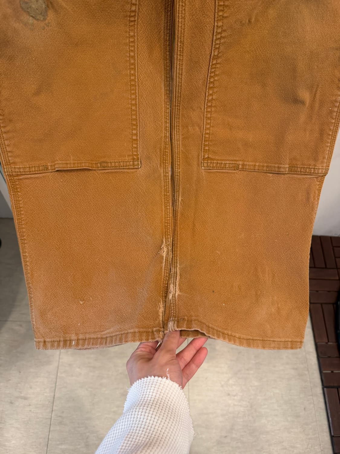 Carhartt 칼하트 덕 캔버스 더블니 카펜터 워크 팬츠 (40) 상품이미지4