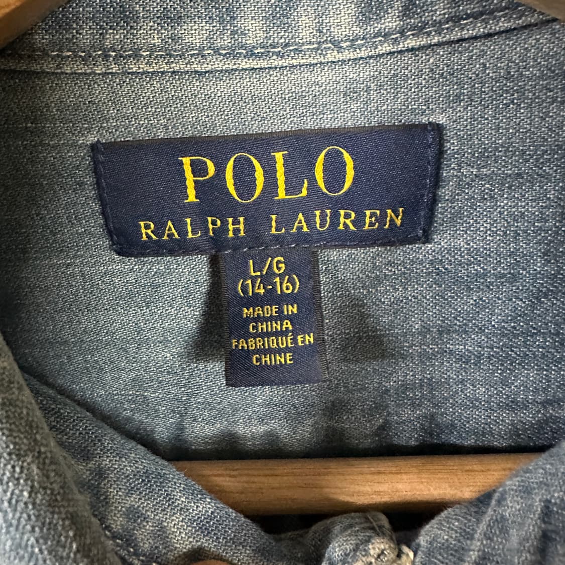 폴로 랄프로렌 데님 셔츠 (L / 14-16) 상품이미지2