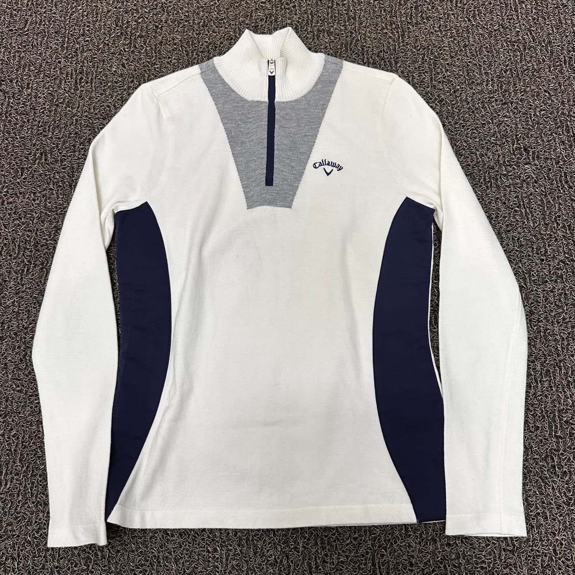 캘러웨이 여성 골프웨어 반집업 니트 90사이즈 상품이미지1