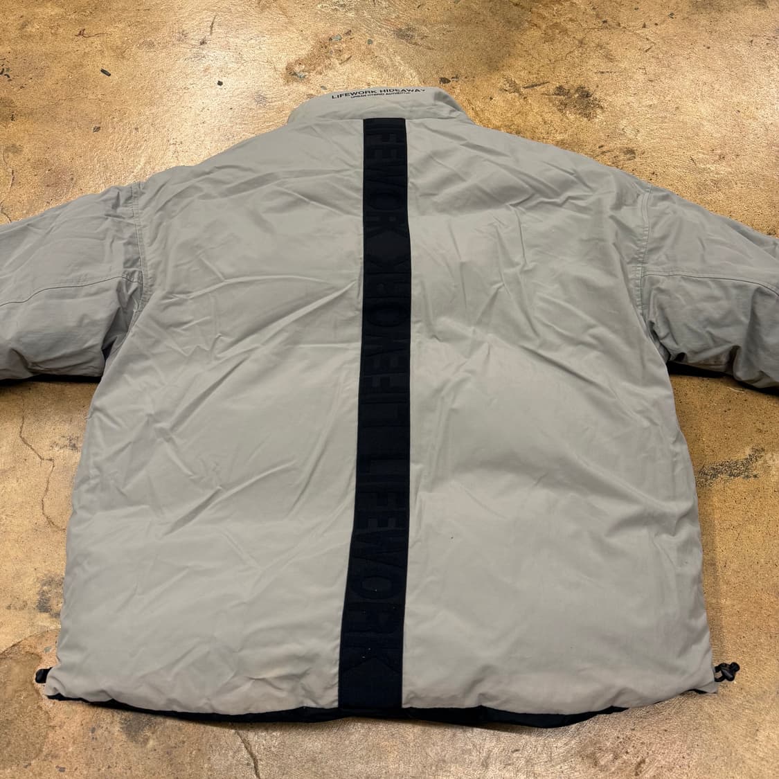 [정품/M] 라이프워크 블랙 그레이 양면 패딩 점퍼 b19 상품이미지5