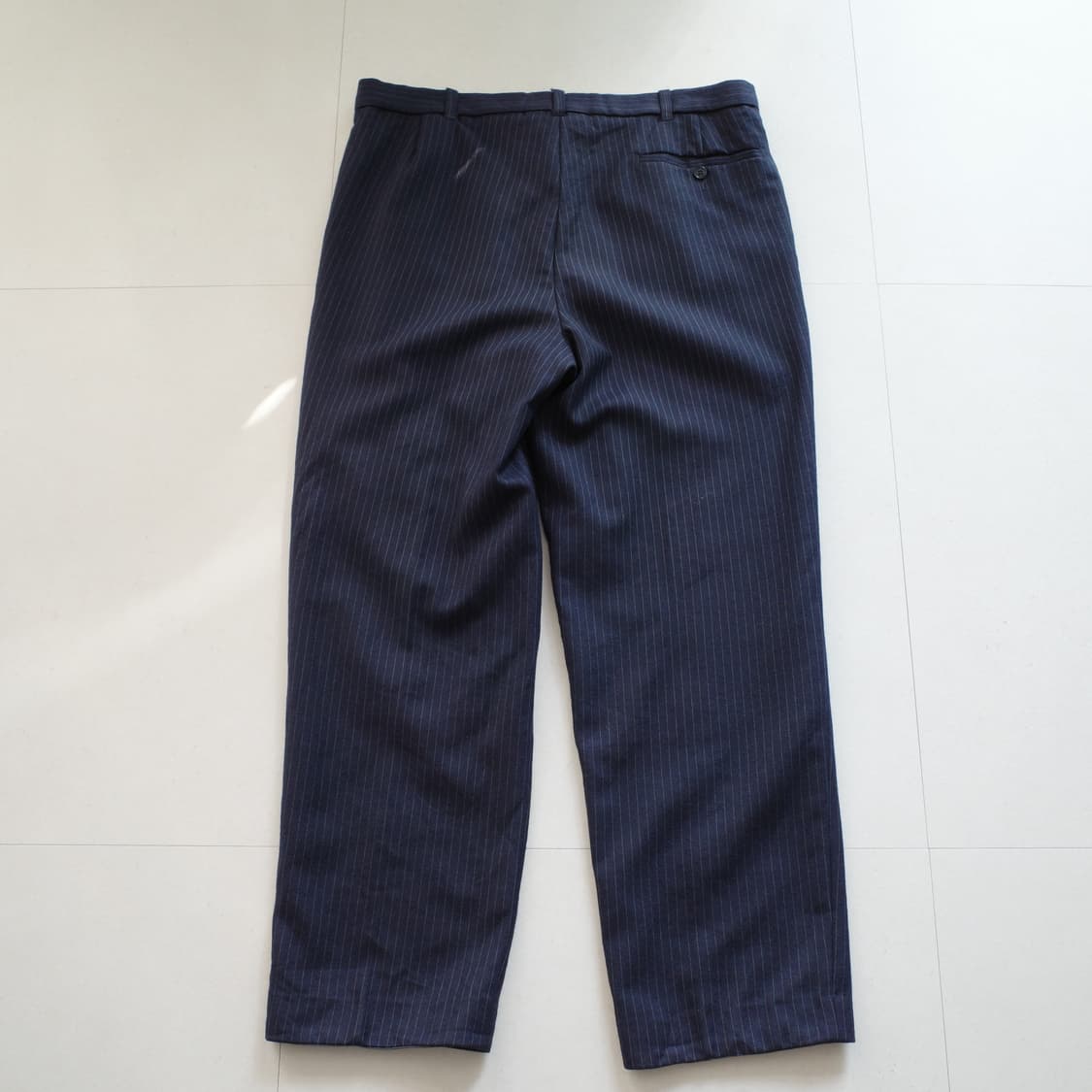 80s 프랜치 스트라이프 울 드레스 워크 팬츠 상품이미지7