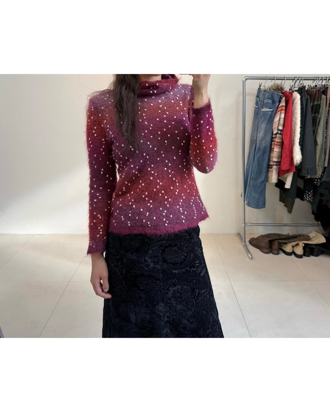 빈티지 모헤어 니트 상품이미지3