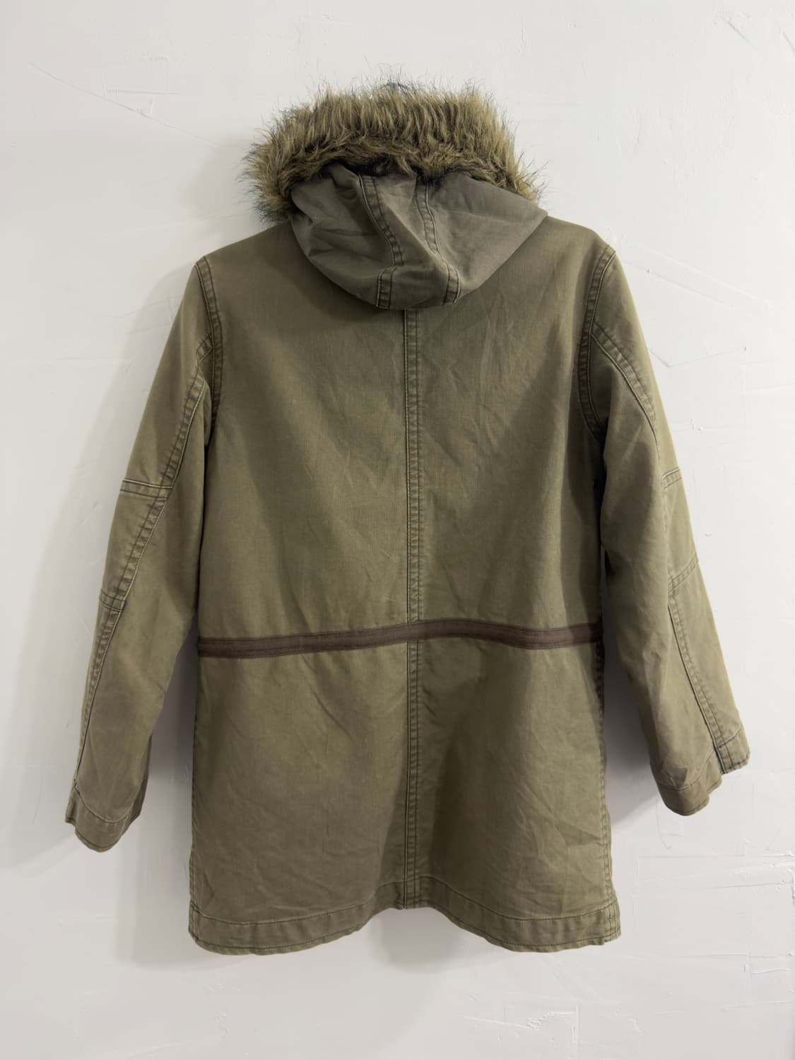 multi pocket grunge fur hood jacket 상품이미지3