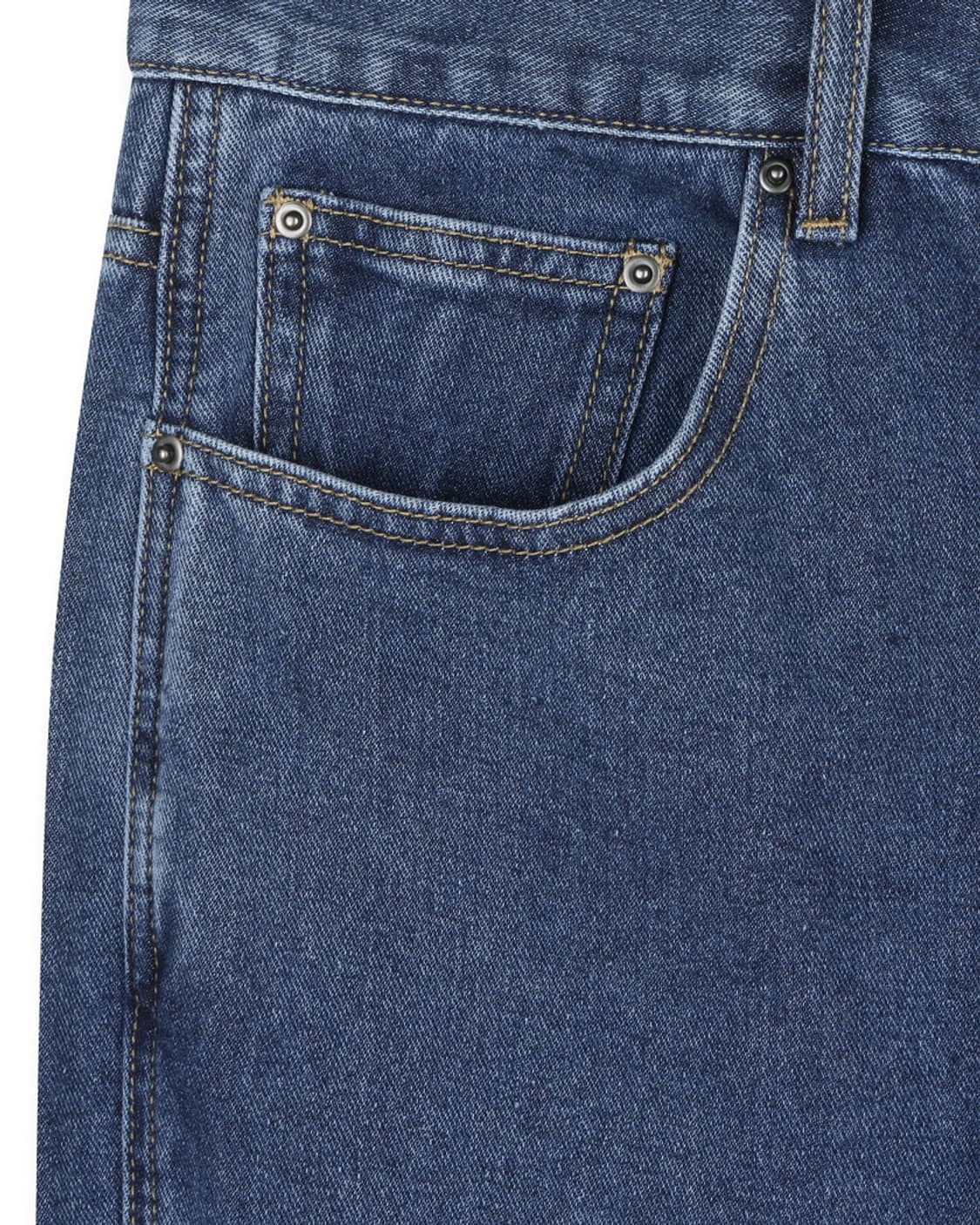 beslow FRONT SLIT DENIM PANTS WASHED BLU 상품이미지3