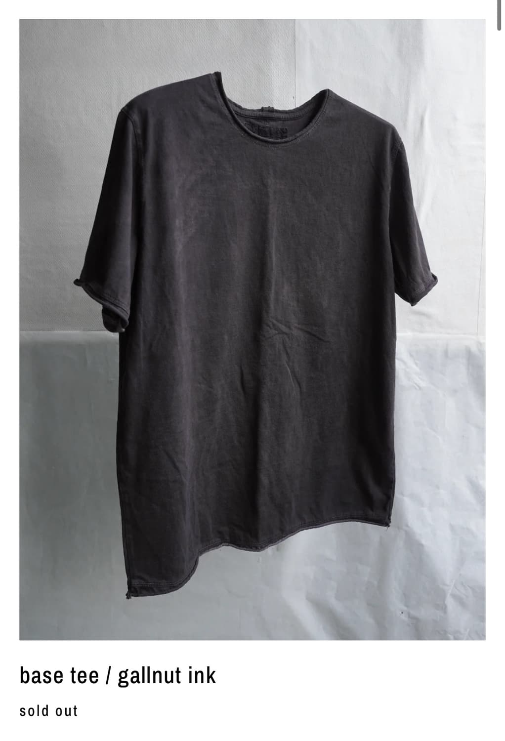 base tee - gallnut ink 구매합니다 상품이미지1