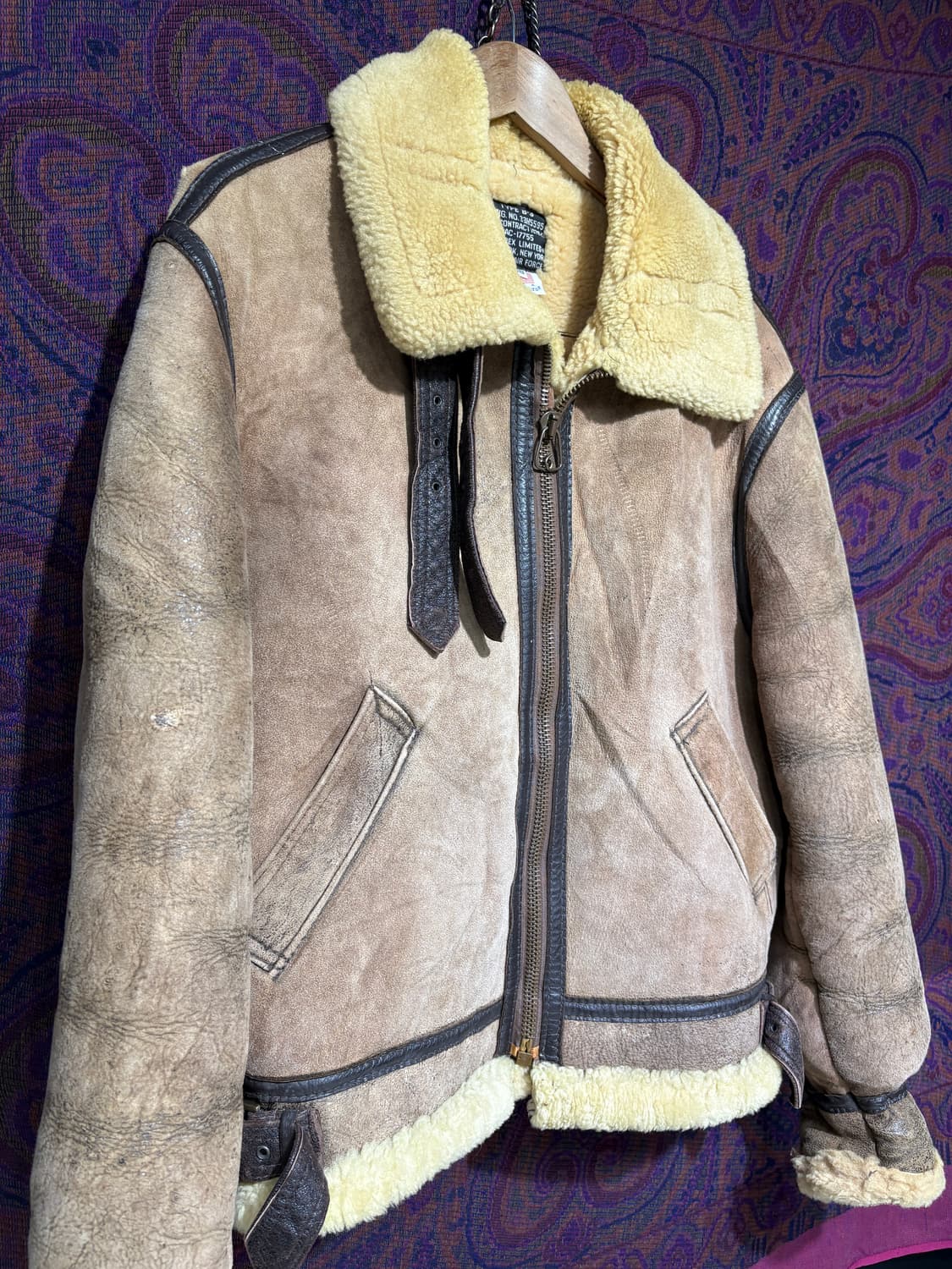 Avirex b-3 폭격기 무스탕 시어링자켓 상품이미지2