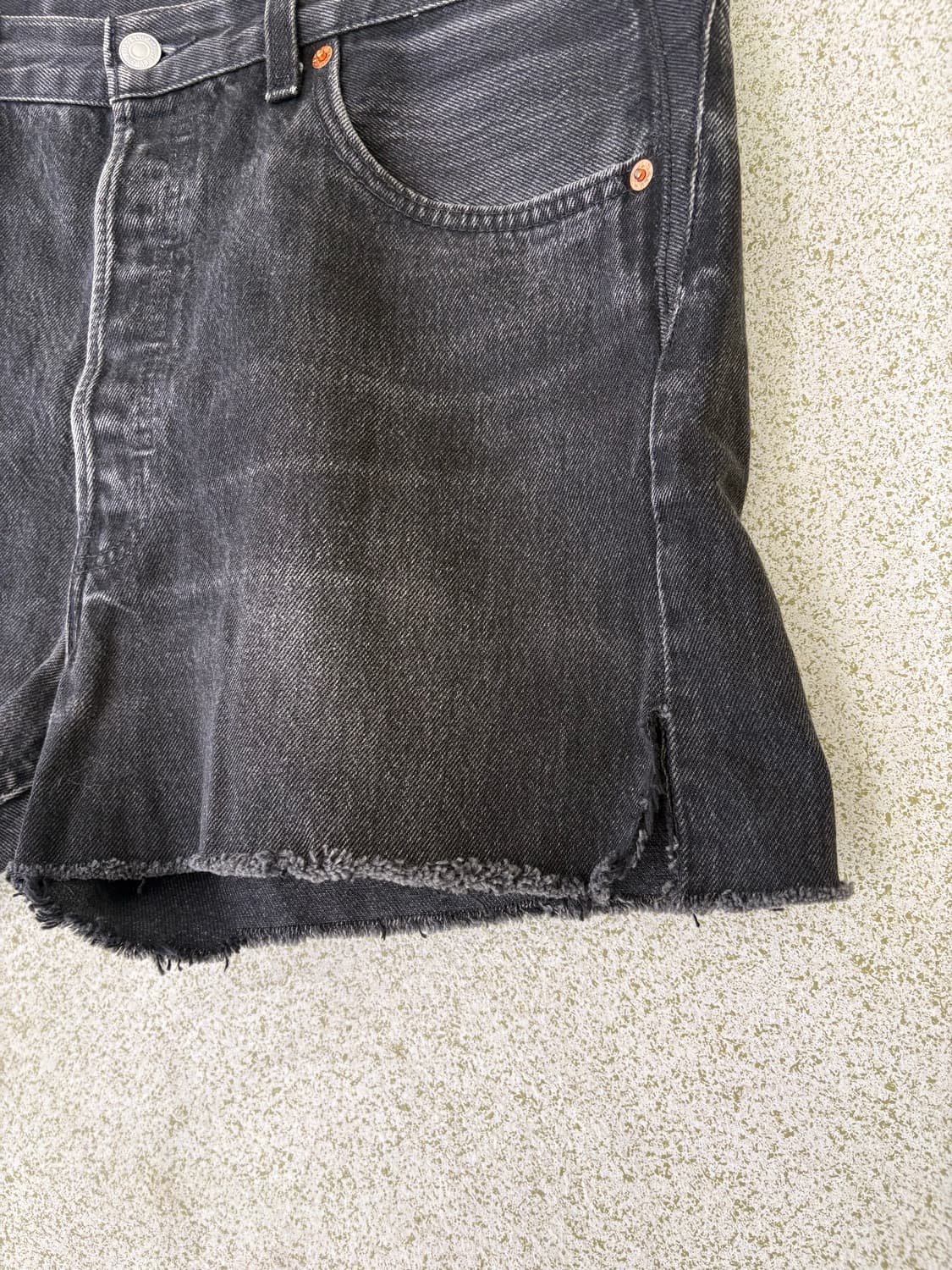 90s Levi's 501 빈티지 리바이스 쇼츠 흑청 반바지 상품이미지5