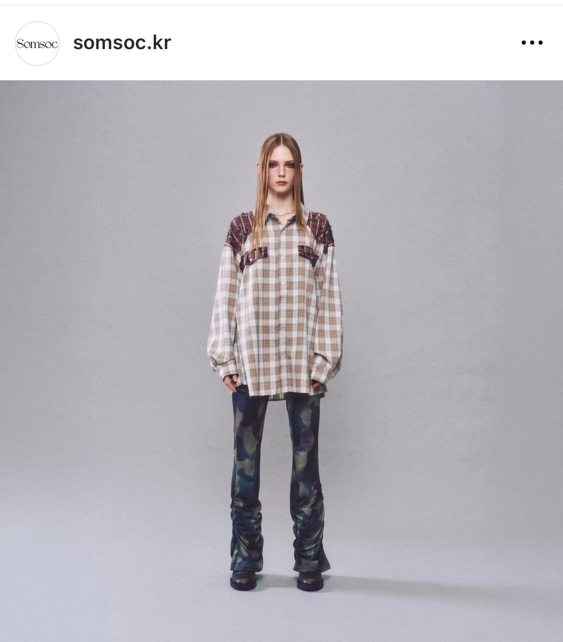 LUCY RAW - CUT WESTERN SHIRT_BEIGE 상품이미지3