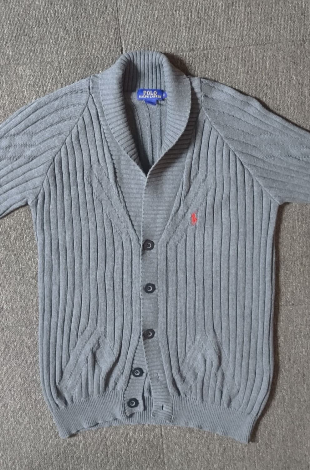M 폴로랄프로렌 숄카라 레드포니 가디건 상품이미지1