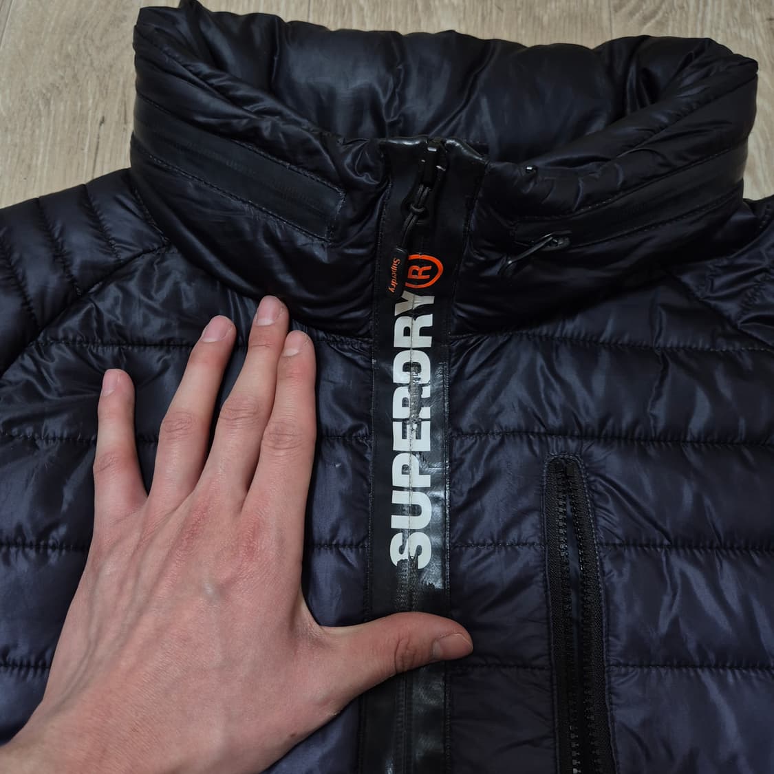 슈퍼드라이 재팬 그라데이션 파워 페이드 경량패딩 자켓 L(100) 상품이미지5