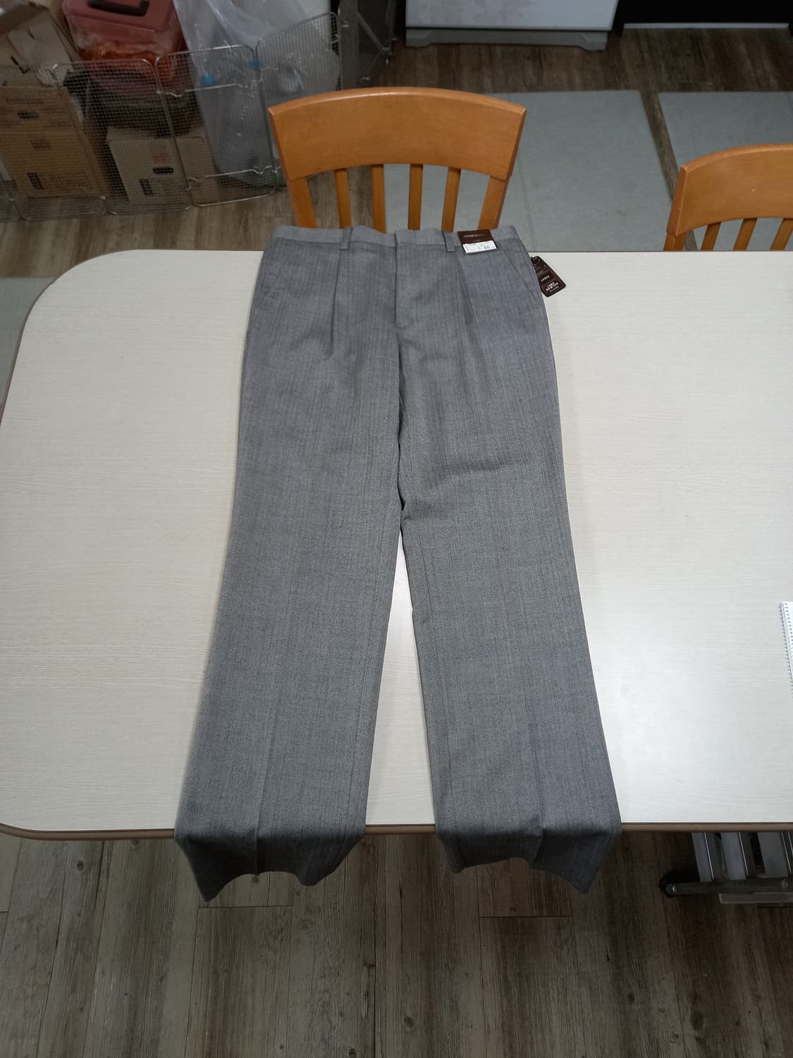 32 새상품 HEINEMAN 울50% 슬렉스 그레이 32-385 상품이미지1