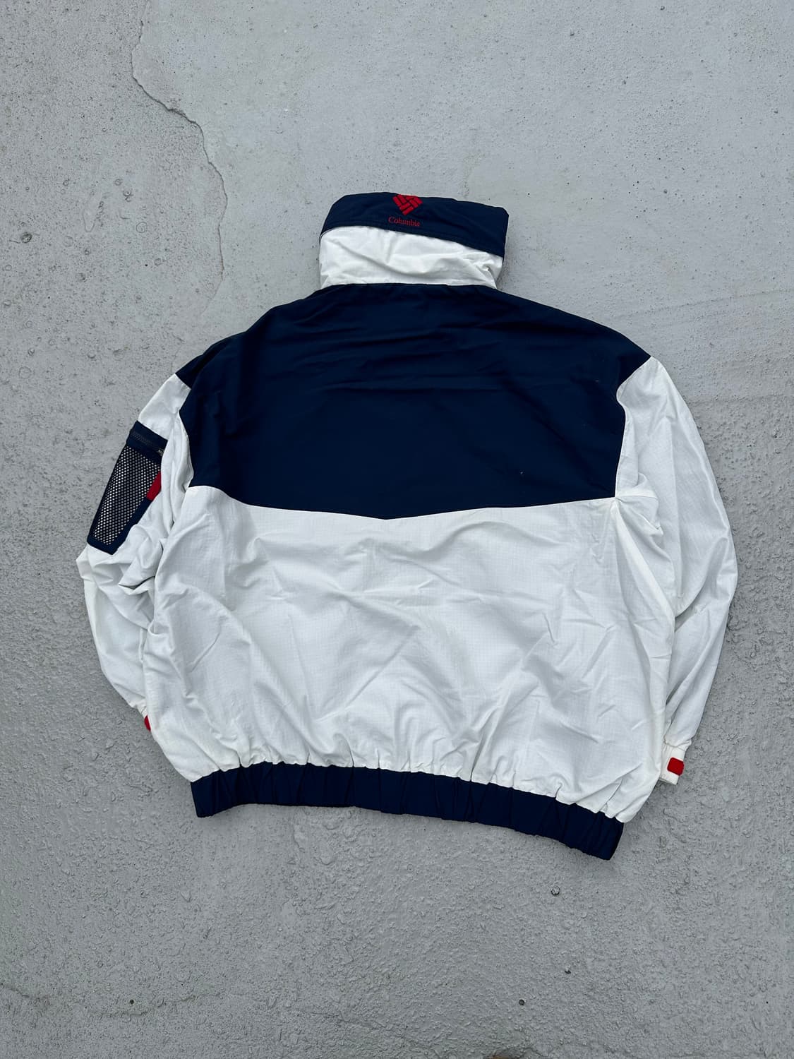 컬럼비아 바람막이 네이비/화이트 상품이미지6