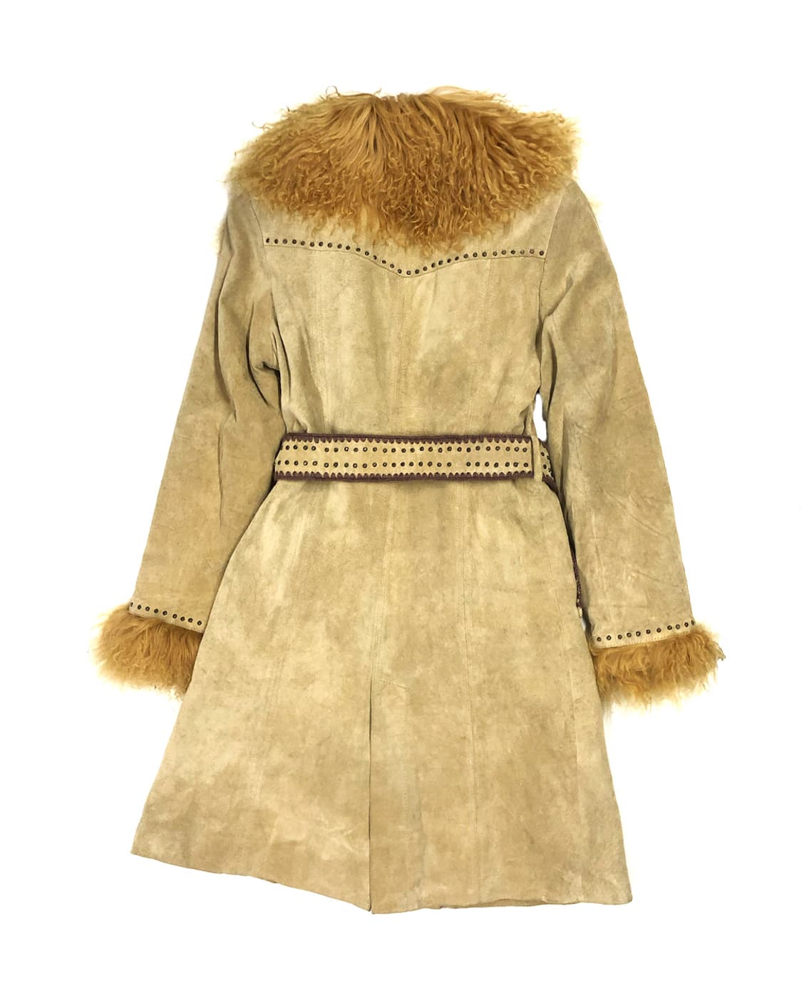 Vintage 롱 헤어 퍼 가죽 자켓 상품이미지2