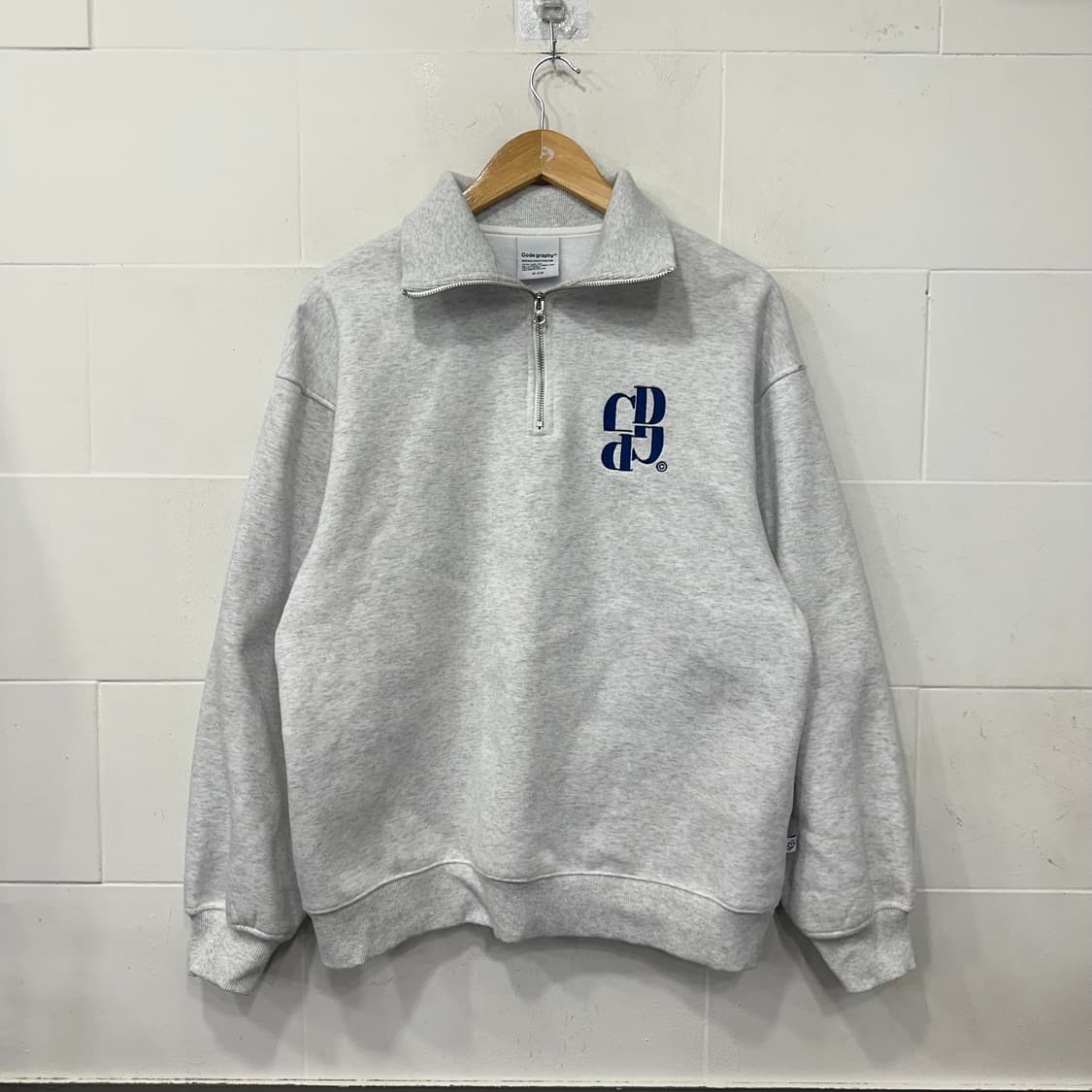 코드그라피 반집업 기모 맨투맨 상품이미지1