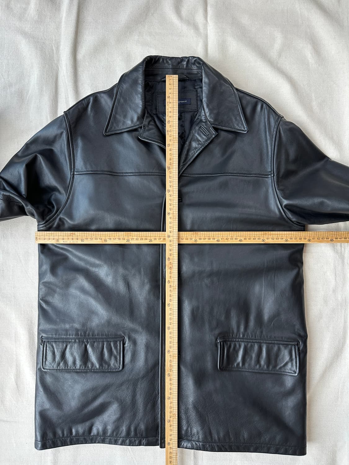 바나나 리퍼블릭 리얼 레더 카코트 M 상품이미지9