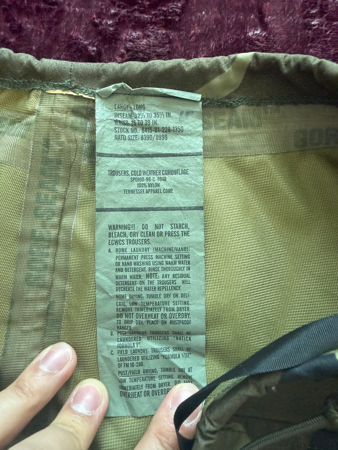 [L-L] Woodland Camo Gore-Tex Pants 상품이미지3