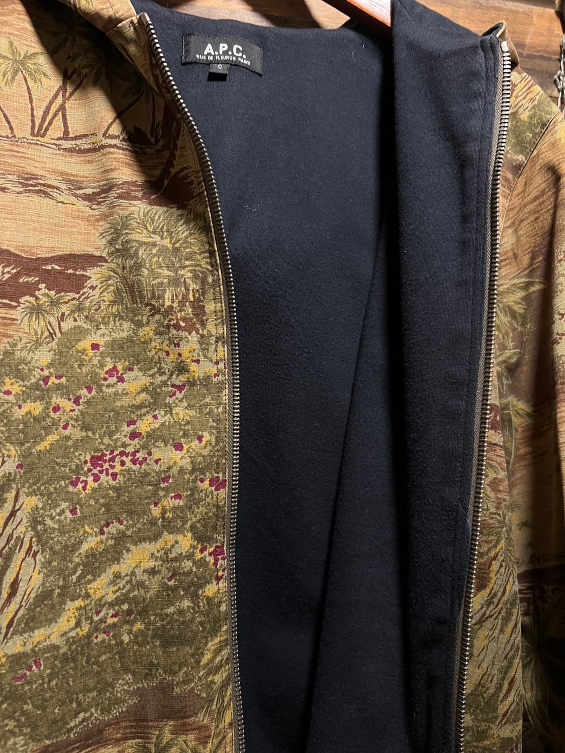 [S]90's A.P.C 아페쎄 아카이브 팜트리 비치 후드 자켓 상품이미지5