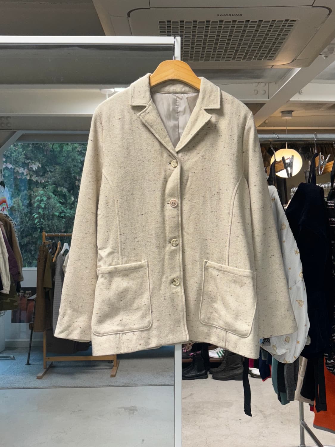 Jpn 베이지 울자켓 상품이미지1