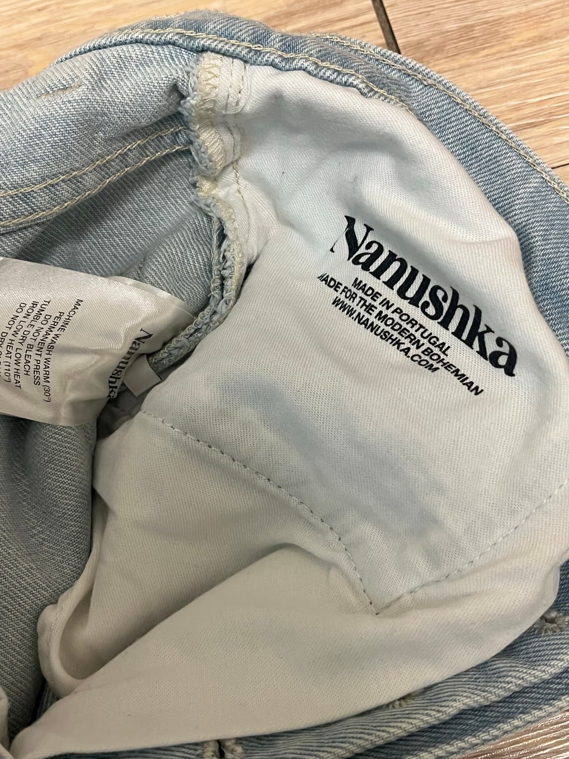 Nanushka 나누슈카 버뮤다 데님 팬츠 상품이미지5