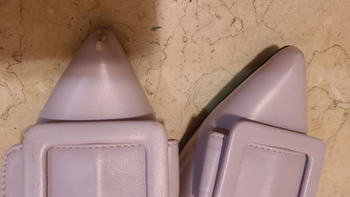 N.threa 라벤더 색상 가죽 뮬 슬리퍼 235~240 상품이미지4