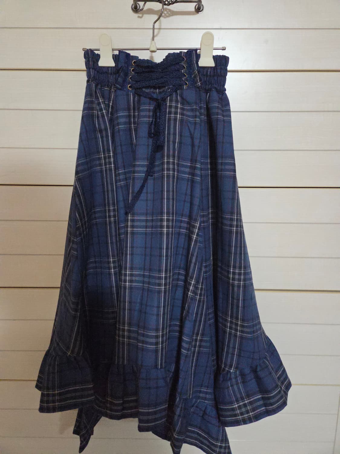 [새상품] 엑시즈팜 블루 체크 롱 스커트 Axes femme 일브 상품이미지1