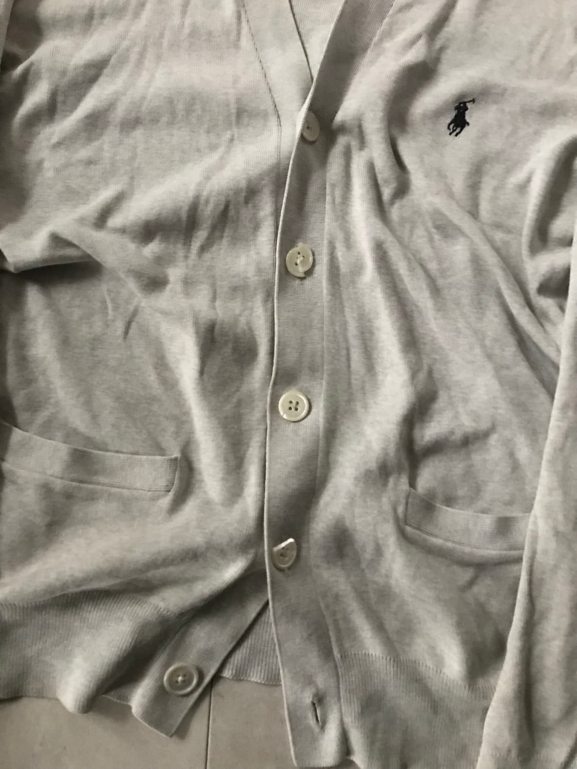 폴로 연그레이 가디건 상품이미지8