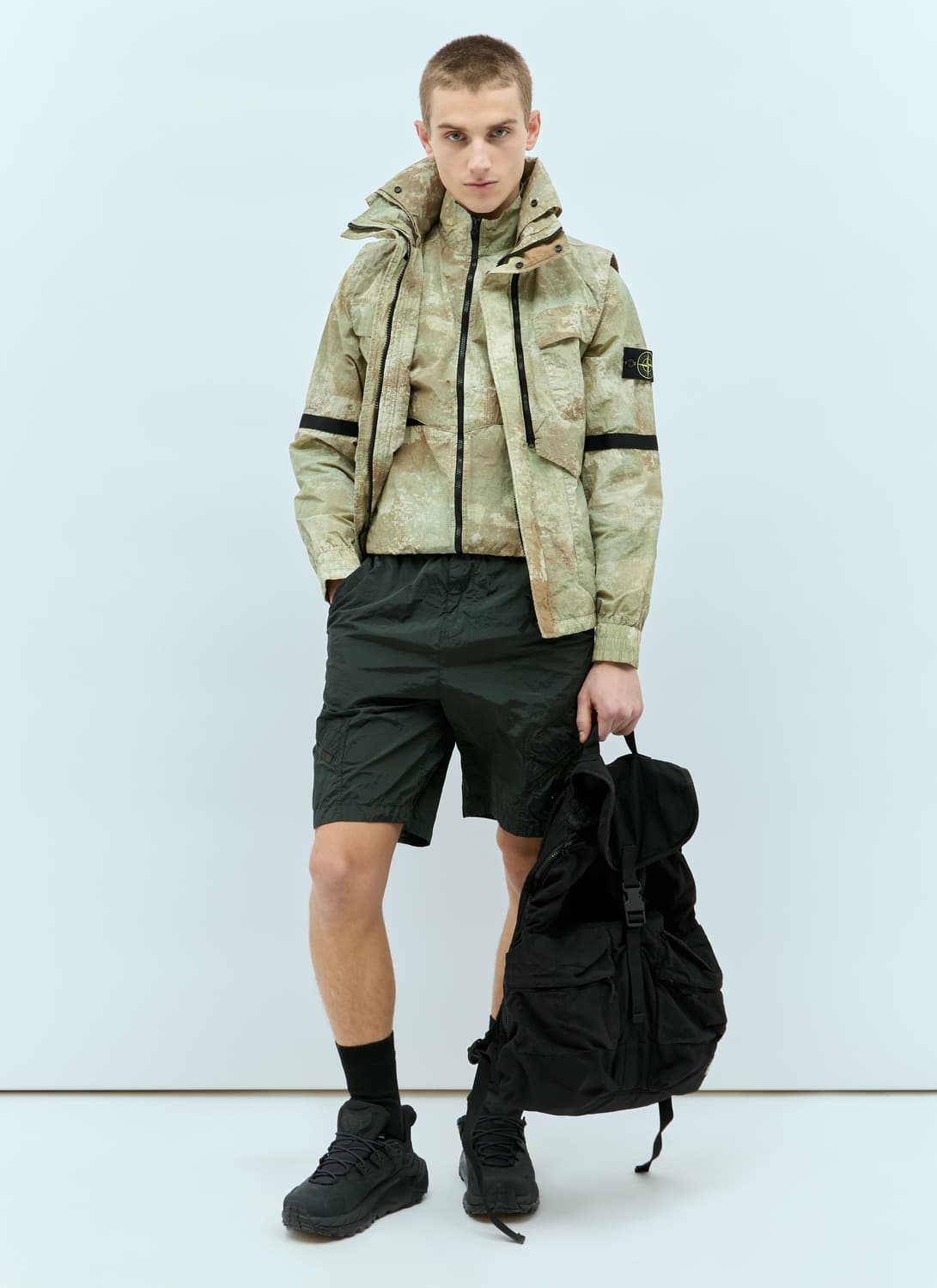 스톤아일랜드 백팩 블랙 상품이미지3