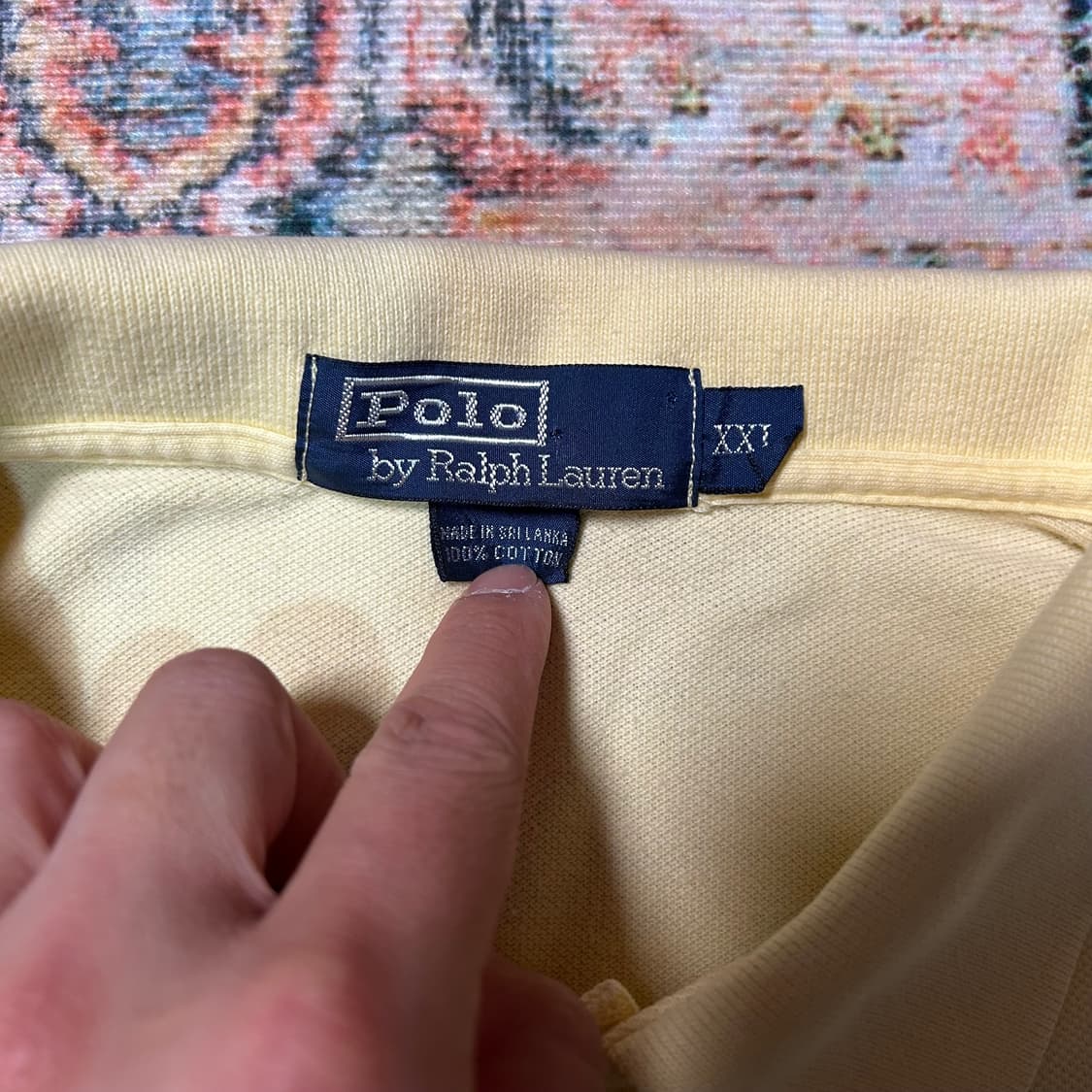 [XXL] 폴로 랄프로렌 옐로우 카라 반팔 상품이미지3