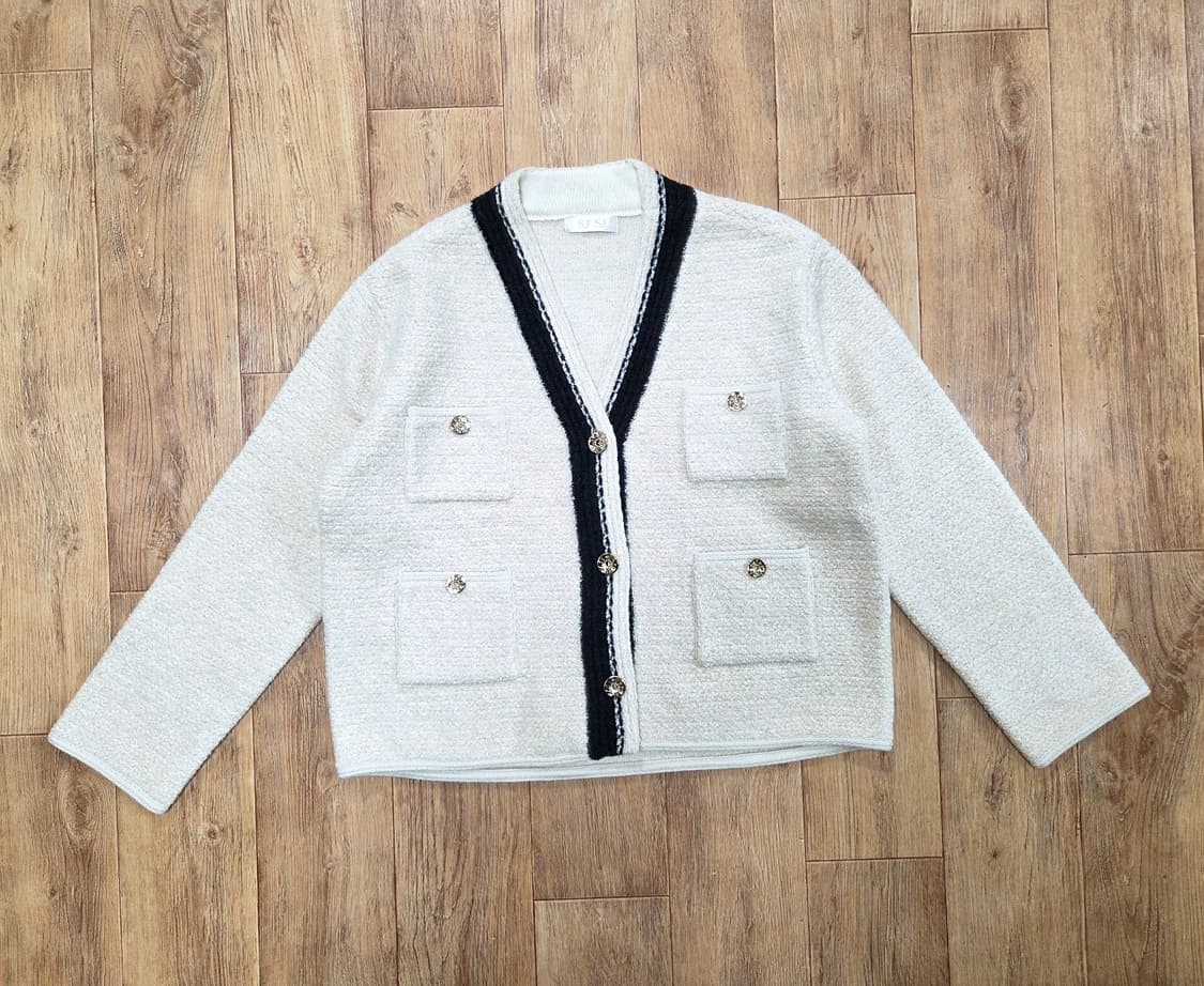 SJSJ 캐시미어 블렌드 컬러 라인 니트자켓 프리사이즈 상품이미지6