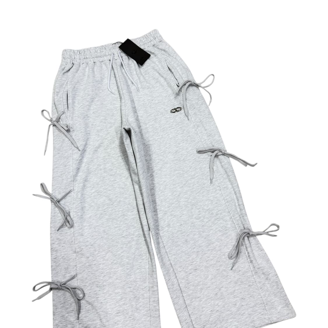 가터갤러리 심볼 노트 리본 와이드 스웻팬츠 바지 그레이 L 상품이미지2