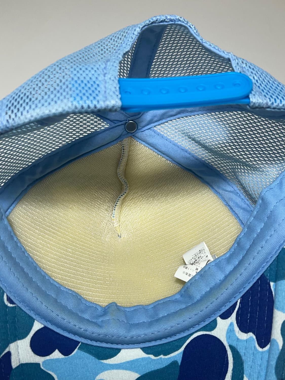 베이프 ABC 카모 에이프 페이스 메쉬캡 블루 상품이미지3