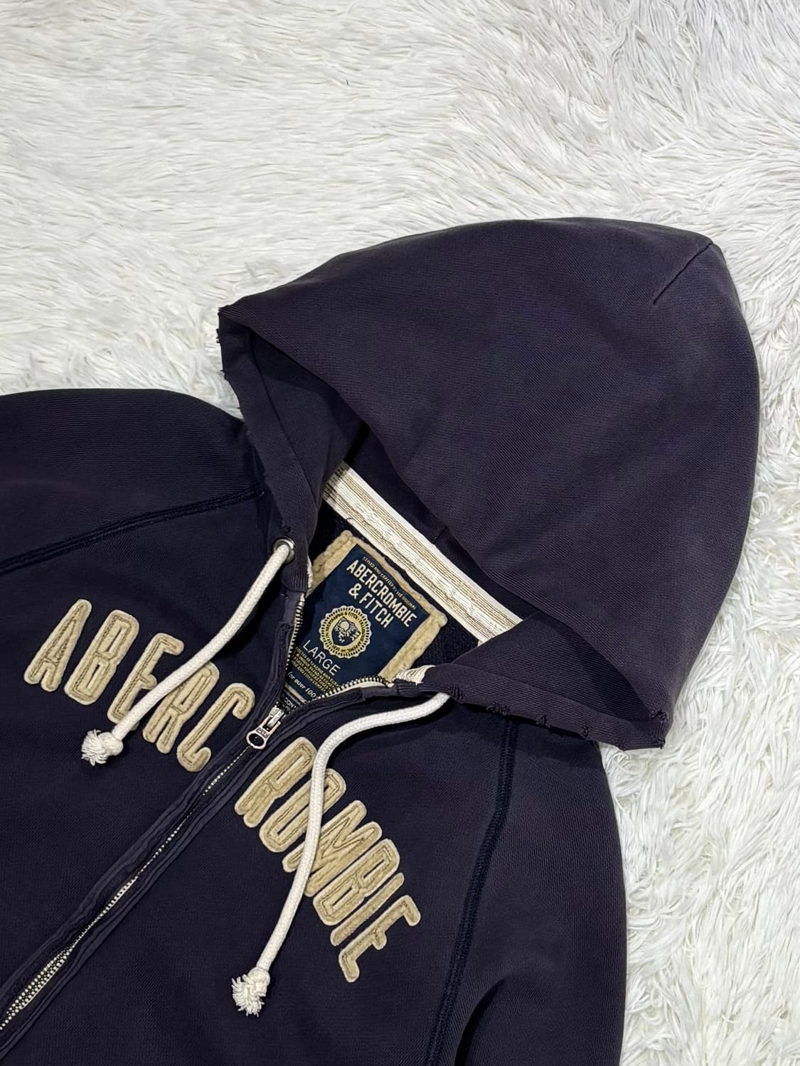 아베크롬비 스펠로고 헤비스웻 후드집업 상품이미지4