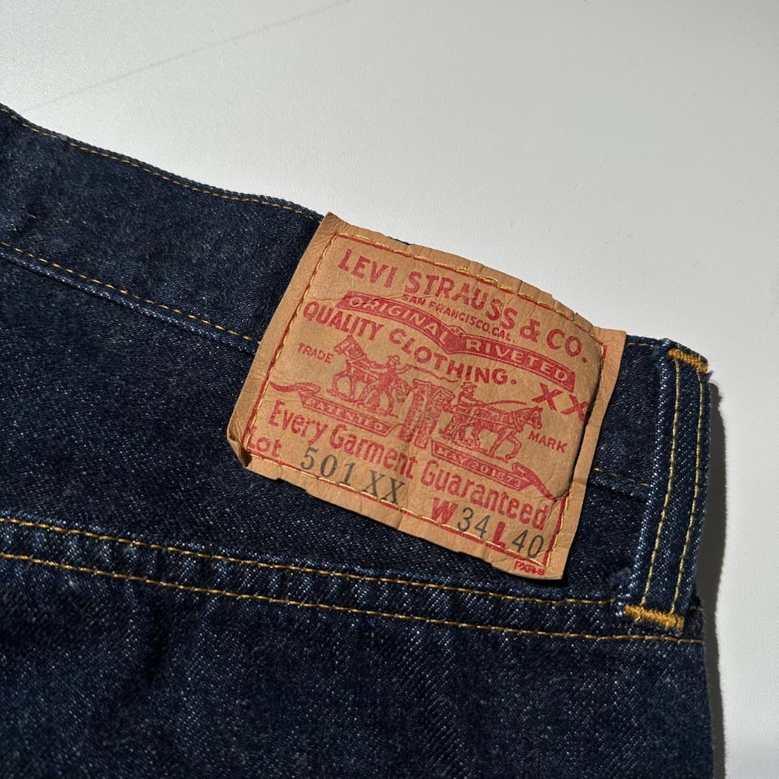 리바이스 90’s USA 501xx 빅E 셀비지 데님 팬츠 상품이미지4