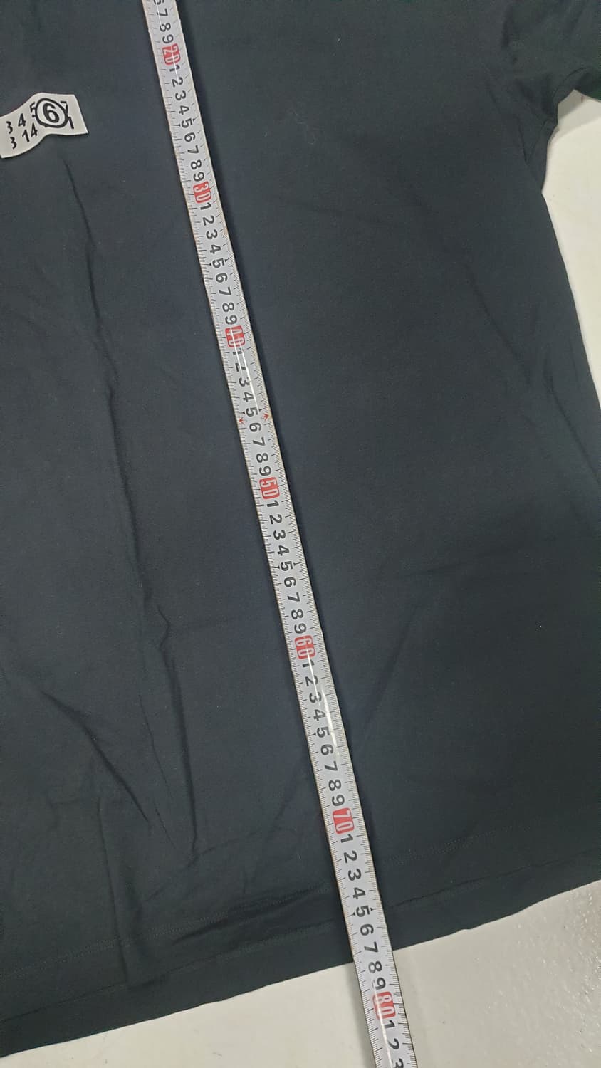 MM6 메종 마르지엘라 블랙 반팔 티셔츠 XL 상품이미지5