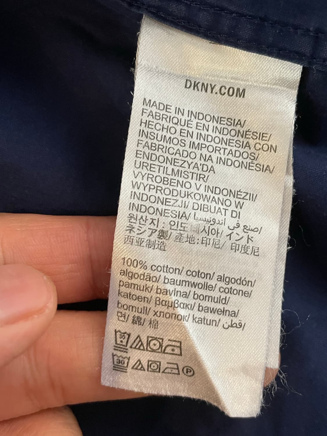 DKNY 반팔 셔츠 네이비 L 상품이미지4