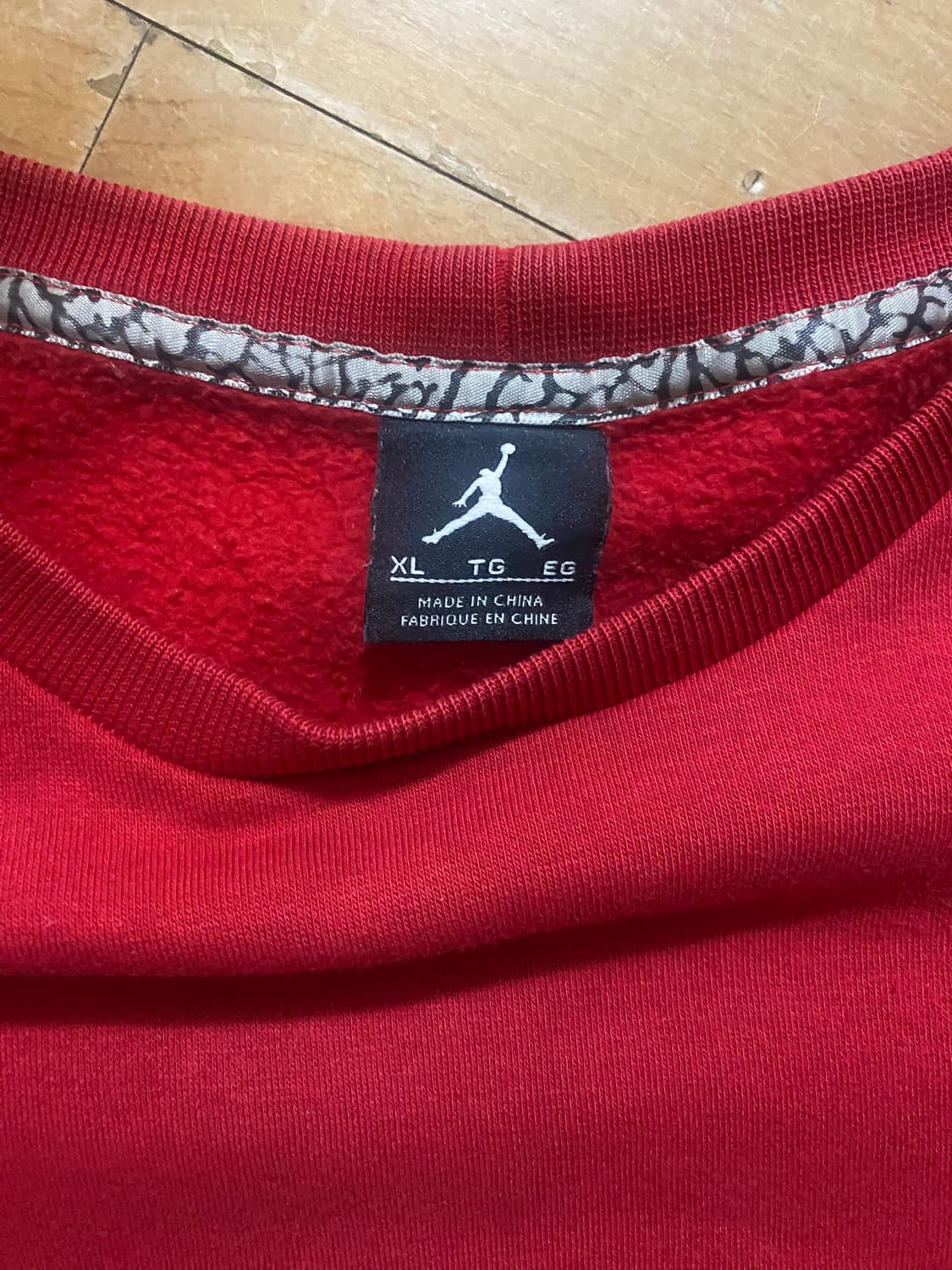 조던 레드 맨투맨 XL 상품이미지4