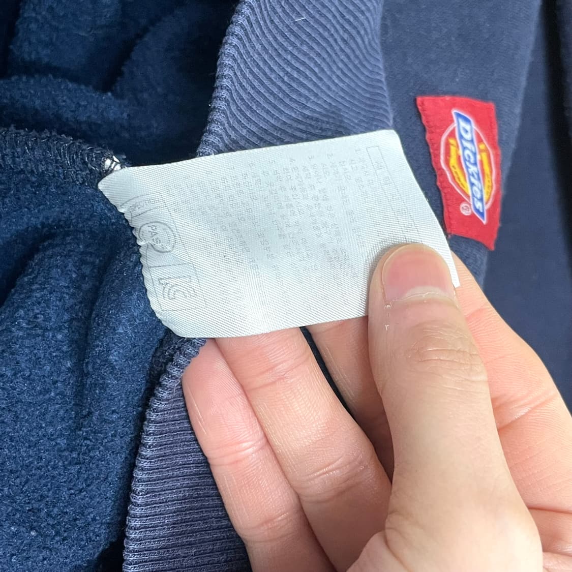 디키즈 스펠로고 네이비 기모 후드티셔츠 남성L 상품이미지6