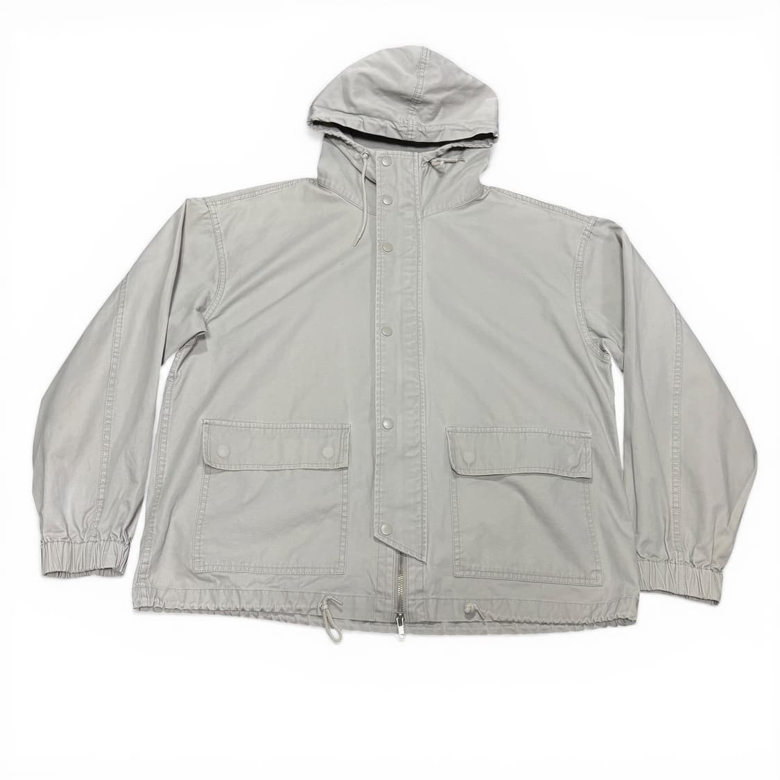 L 파르티멘토 그레이 후드 숏 야상자켓 상품이미지1