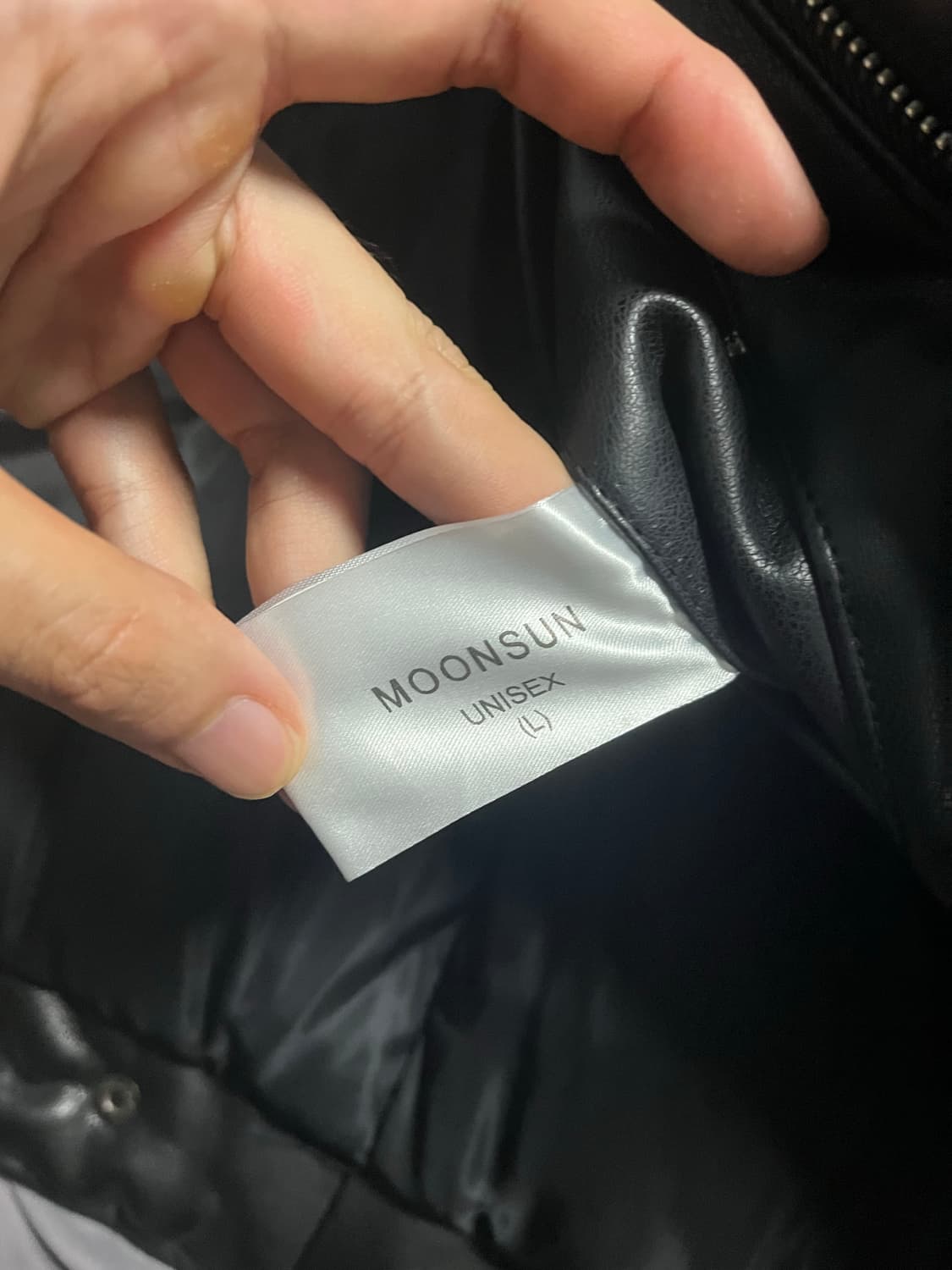 문선 비건레더 구스다운 자켓 2 사이즈 상품이미지6