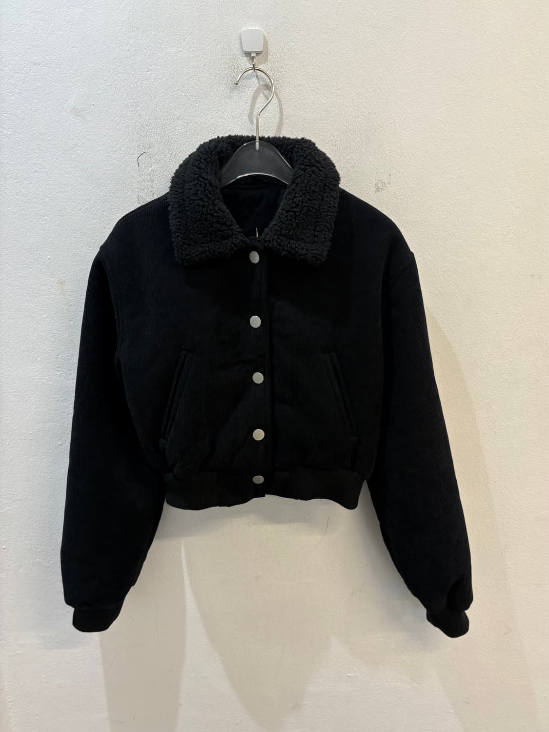 Corduroy fleece crop jacket 상품이미지1