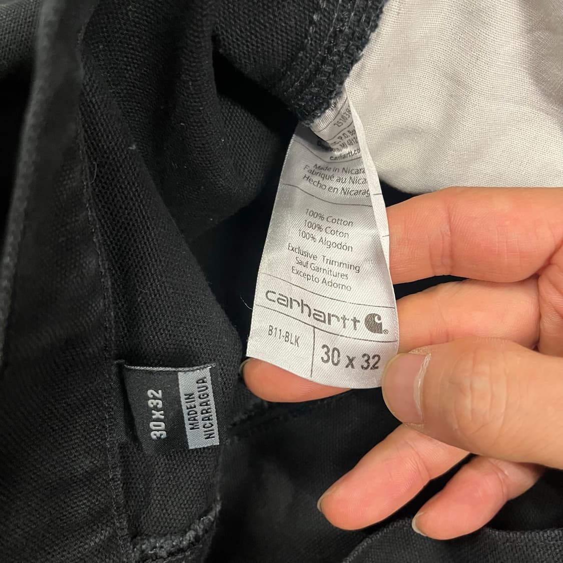 Carhartt B11 블랙 카펜터 팬츠 (30“) 상품이미지7