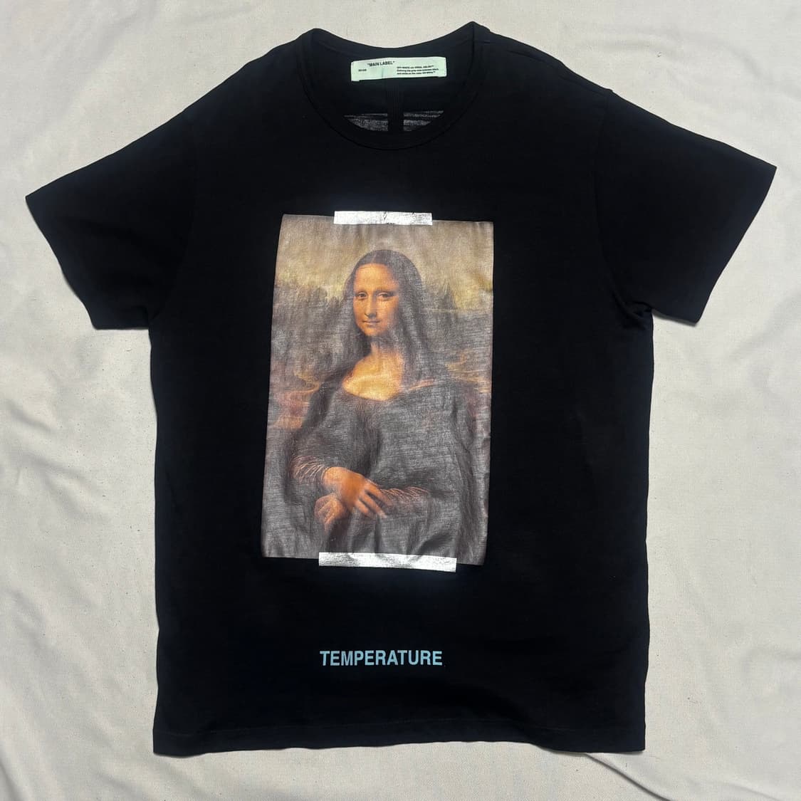 M 오프화이트 모나리자 프린팅 반팔티 상품이미지2