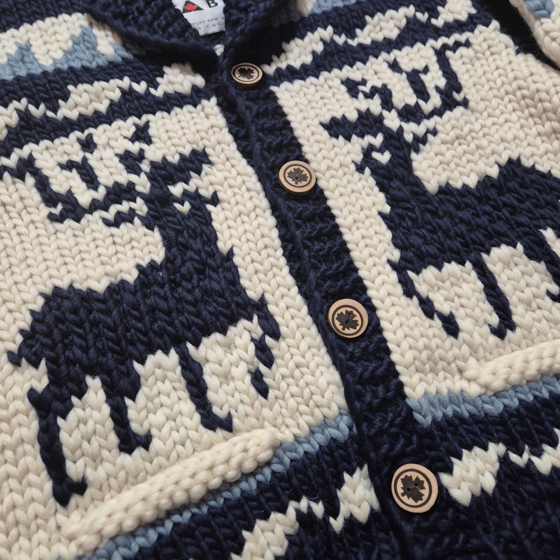 FAB 캐나다 사슴 패턴 리얼 코위찬 여성free 상품이미지4