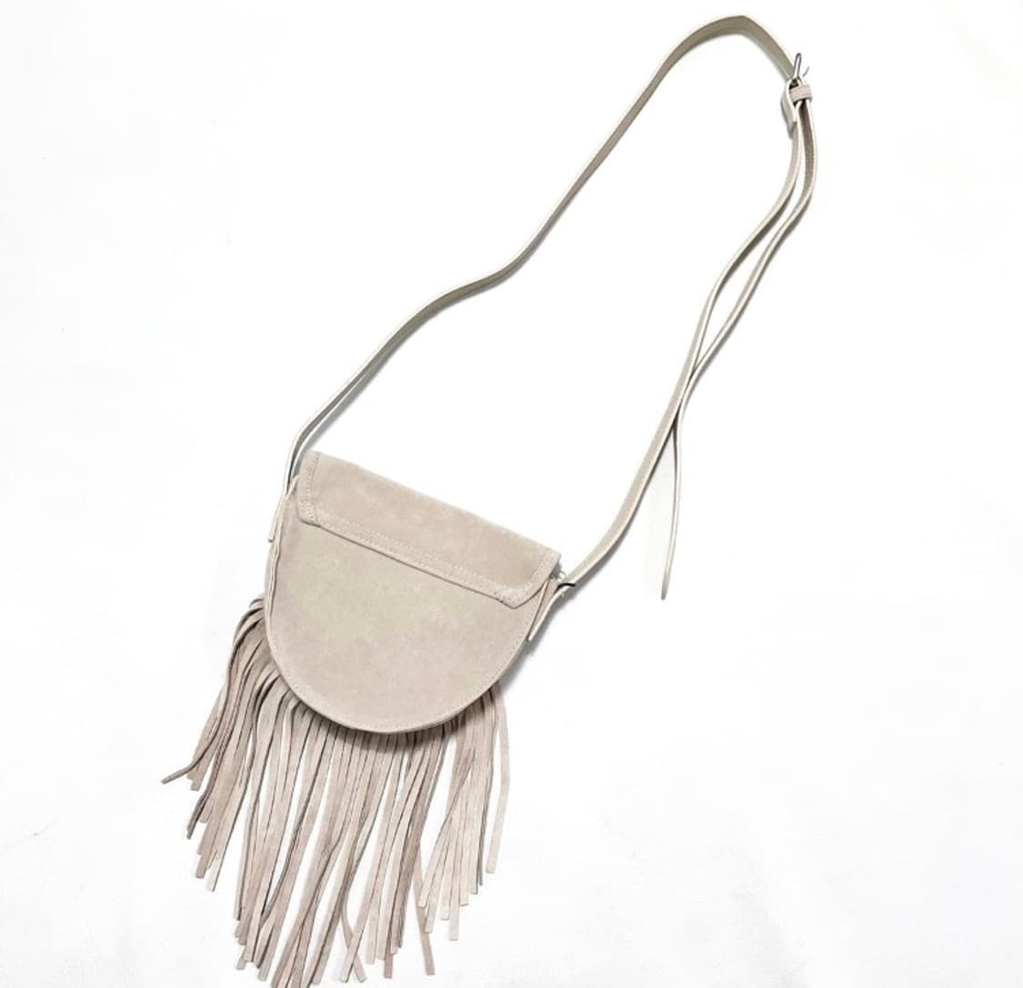 마우지 프린지 콘쵸 스웨이드 백 상품이미지2