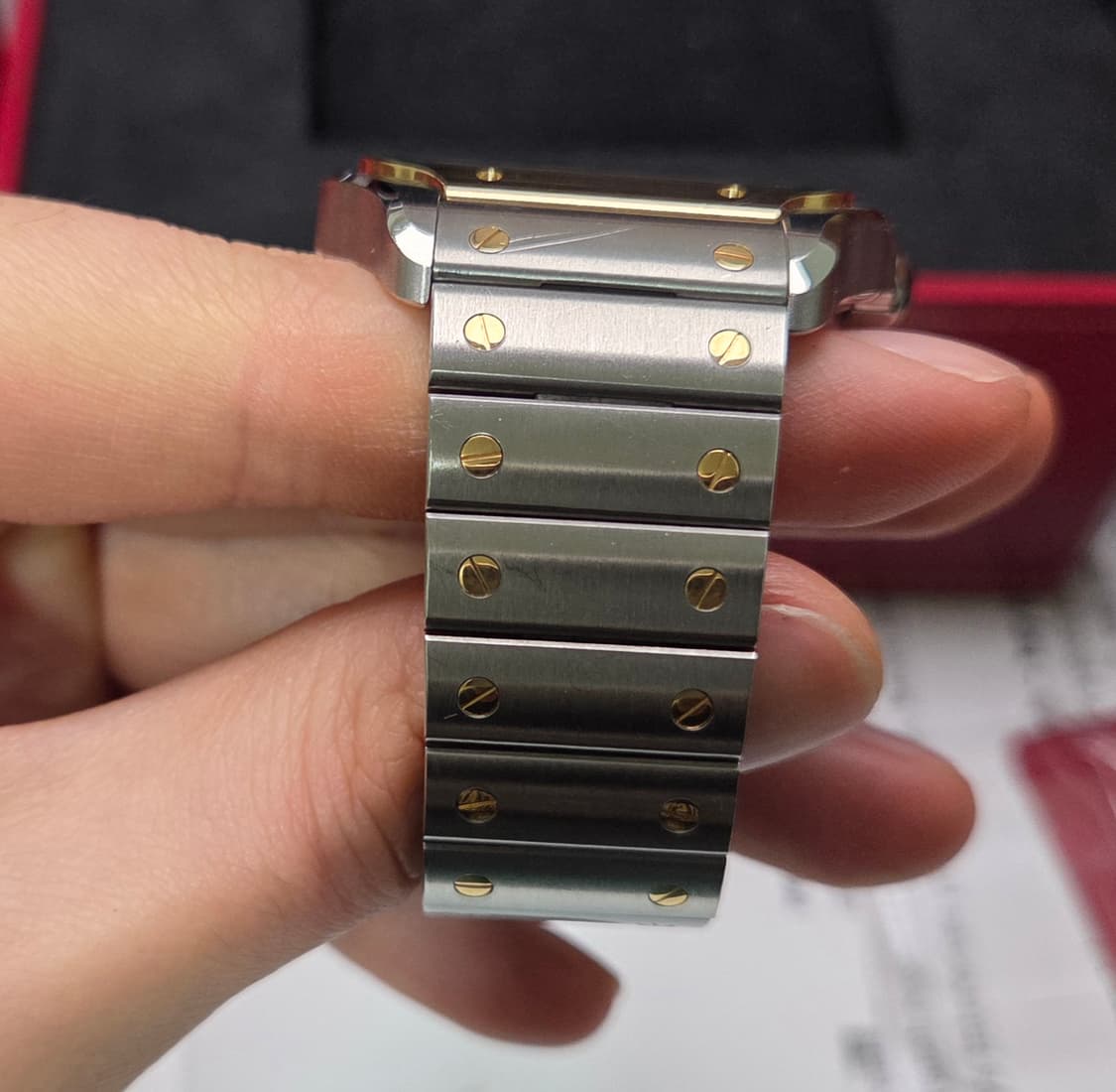 까르띠에 산토스 신형 18k콤비 라지 오토매틱 풀셋 
 상품이미지6