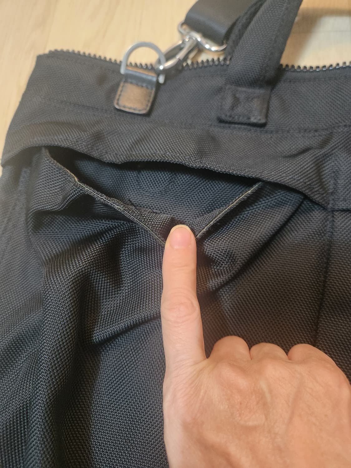 캉골 블랙 숄더백 토트백 상품이미지5