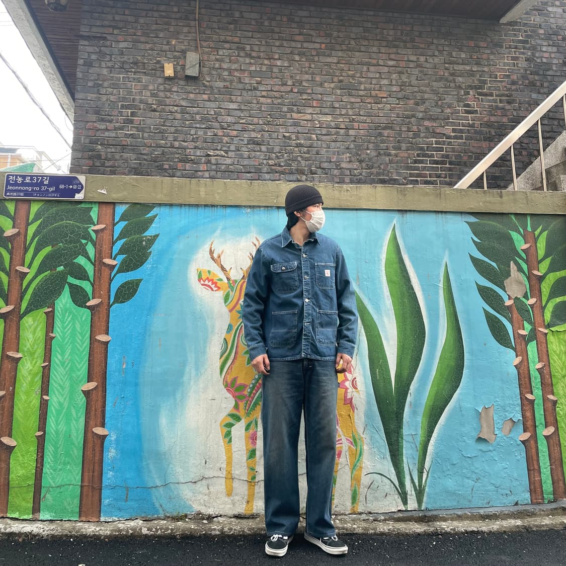 JP Lee carpenter denim pants 상품이미지8